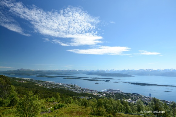 A sceneic view of Molde Fjord, Norway